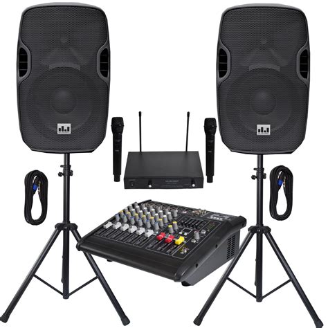 Buy Musysic Portable Pa System With Wireless Microphone And Speakers