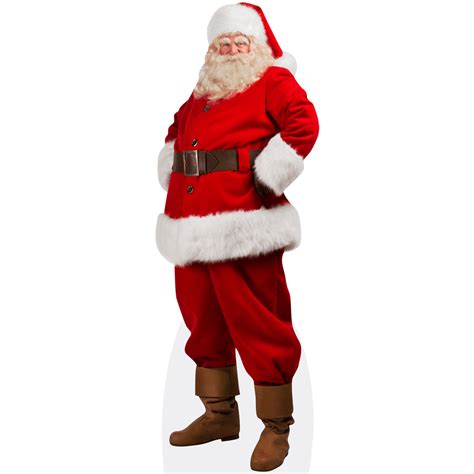 Santa Claus (Red Outfit) Mini Cardboard Cutout Standee - Walmart.com