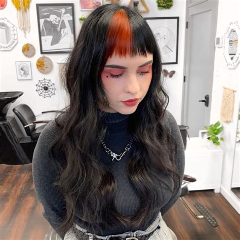 ⚡️atlanta Hair Stylist On Instagram “🍁burnt Orange Color Blocking🍂” Hair Styles Color Block