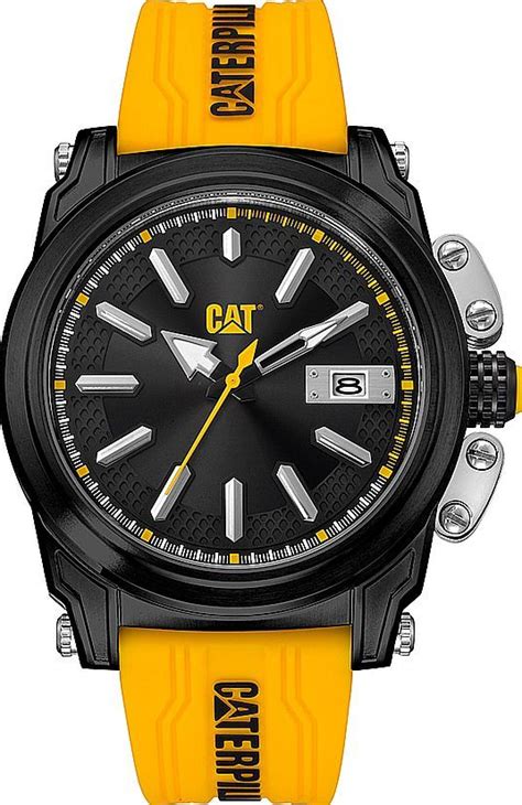 Mens CAT Caterpillar DX Adventurer Black Yellow ZONA CATERPILLAR