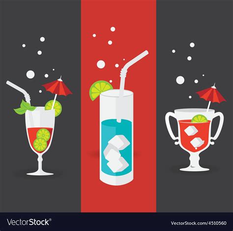 Cocktail Design Royalty Free Vector Image Vectorstock