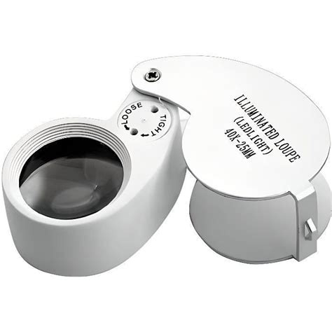 Loupe Grossissante X De Mm Avec Clairage Led Sp Cial Bijoutiers