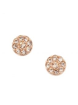 Boucles d oreilles Fossil Acier doré rose Collection Sadie JF00830791