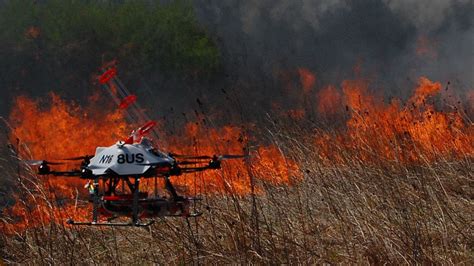 Drones That Launch Flaming Balls Are Being Tested To Help Fight