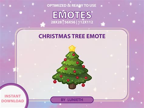 Christmas Tree Emote Cute Twitch Emote Design Twitch Discord Youtube