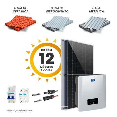 Kit Fotovoltaico De Kwp M Dulos Astronergy W Inversor Weg