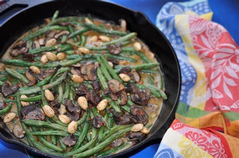 Baked String Beans with Mushrooms & Roasted Garlicy Almonds - A Taste ...