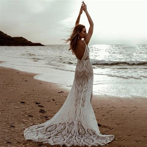 Sexy Crochet Wedding Dress