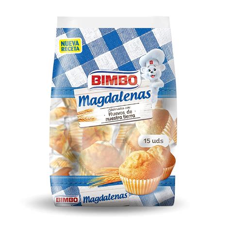 Bimbo Magdalenas 15 Unidades Envasadas Individualmente Bolsa 435 G