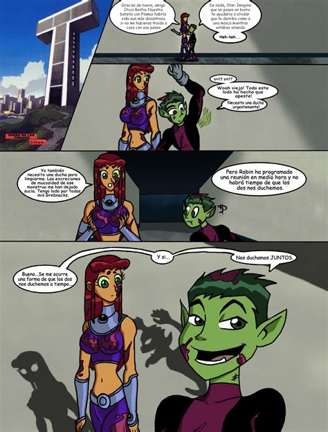 Ducha Compartida Con Starfire Teen Titans Chochox