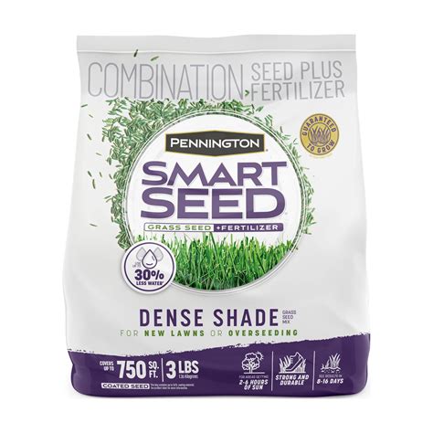 Pennington Smart Seed Dense Shade Grass Seed Mix For Moderate To Heavy Shade 3 Lb