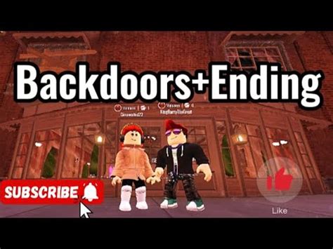 The Backdoors Ending In Roblox Doors Gina Ramy Club Youtube