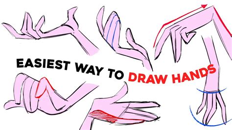 How To Draw Simplified Hands Tutorial Youtube