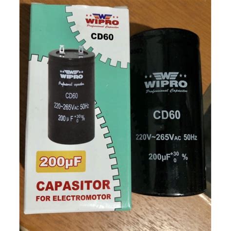 Jual Capasitor 200 Uf WIPRO Kapasitor Dinamo Starting Capacitor 200uf