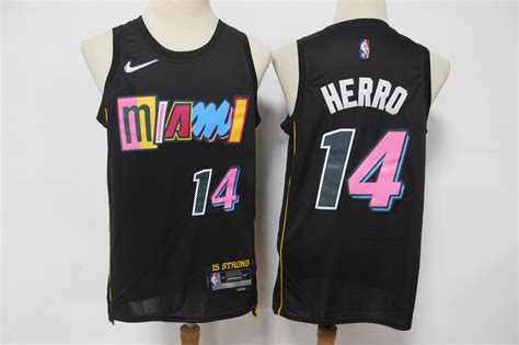 Mens Miami Heat 14 Tyler Herro Black Diamond 2022 City Edition Swingman Stitched Jersey On