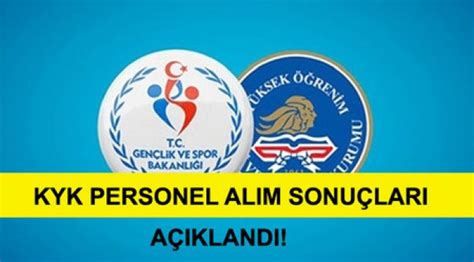 KYK sözleşmeli personel alımı başvuru sonuçları açıklandı KYK