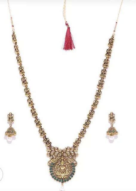 South Indian Long Necklace With Jhoomki 135 00 A Classic Flickr