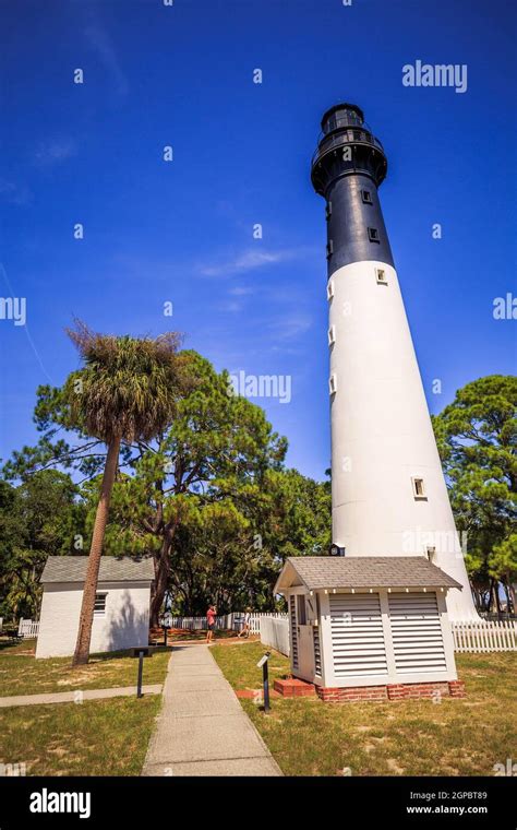 Hunting Island Lighthouse Stock Photo - Alamy