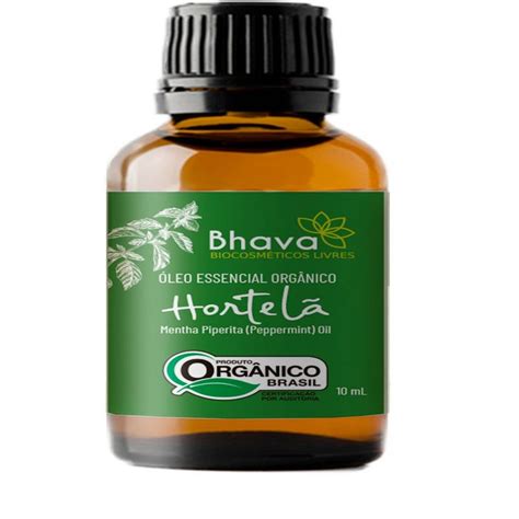 Óleo Essencial De Hortelã Pimenta Orgânico 10ml