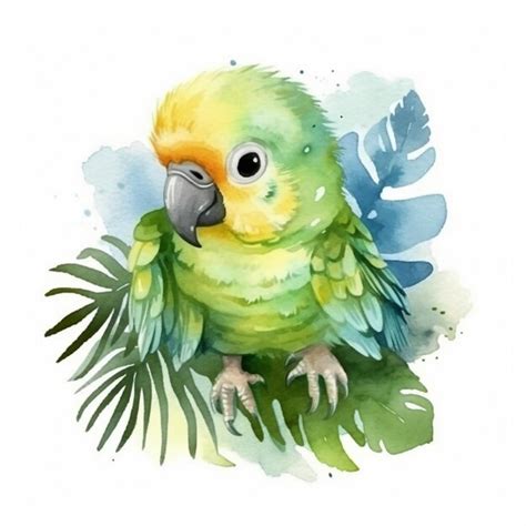 Premium Photo | Watercolor painting of a parrot