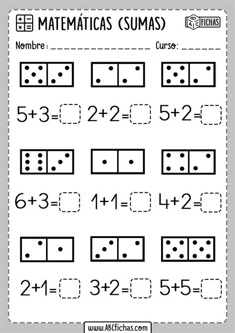 Fichas De Sumas Para A Os Ejercicios Para Aprender A D