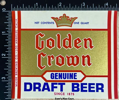 Golden Crown Draft Beer Label