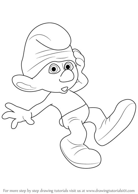 Learn How to Draw Clumsy Smurf from The Smurfs (The Smurfs) Step by ...