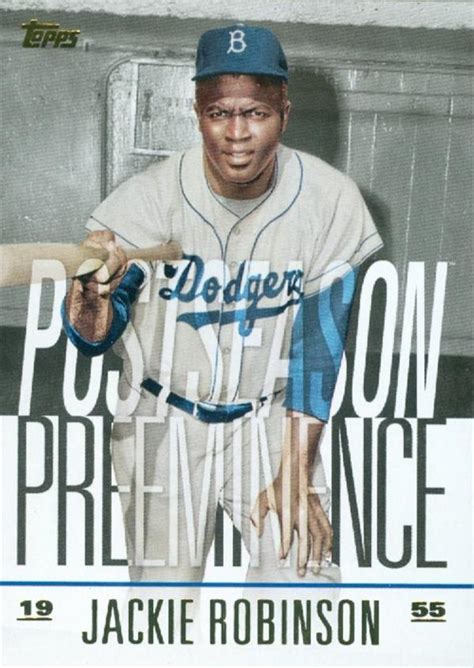 Jackie Robinson baseball trading card (Brooklyn Dodgers) 2018 Topps # ...