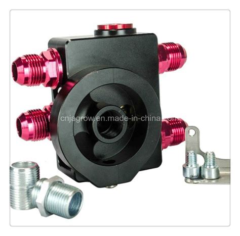 Oil Filter Sandwich Adapter With Oil Filter Remote Block With