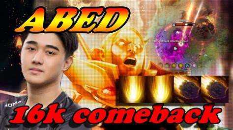 Abed Invoker Intense Comeback With Refresher Shard Combo Arcana Giveaway Dota 2 Pro Gameplay