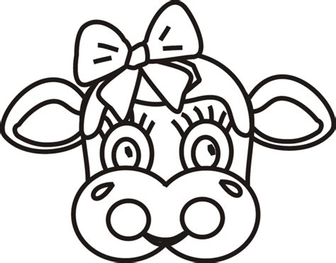 Cow Face Coloring Page - Coloring Home