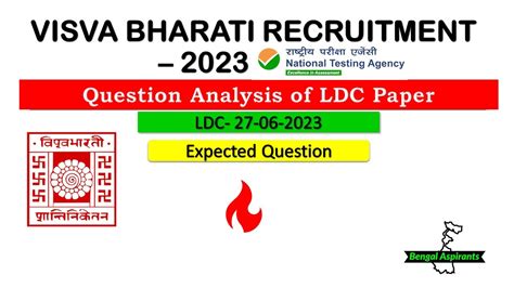 Visva Bharati Ldc Exam Question Analysis Nta Visva Bharati Previous