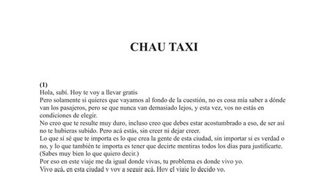 CHAU TAXI El Ultimo Negro Bueno Pdf DocDroid