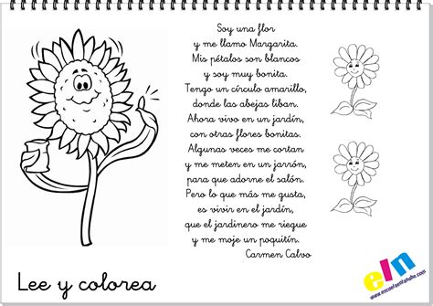 Lee Y Colorea Poemas Para La Primavera