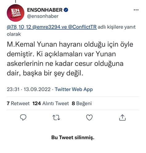 Resmi Hesapta Mustafa Kemal Atatürke Hakaret Edilmişti Ensonhaberden