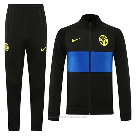 Chandal De Chaqueta Del Inter Milan Negro Camisetas De