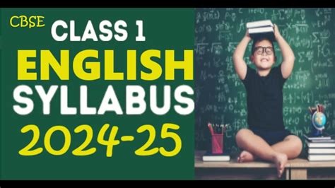 Cbse Class 1 English Syllabus 2024 25 English Syllabus Class 1 Cbse Dasharthkenandan Youtube