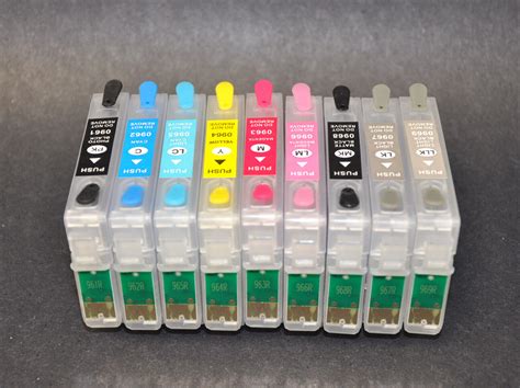 Compatible Set 9 For Stylus Photo R2880 Large Printer Refillable Ink Cartridge Ebay