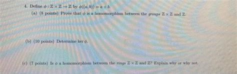 Solved Define Zzz By A B A B A Points Chegg