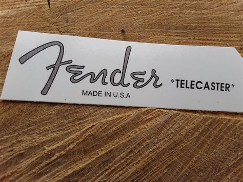 Fender Telecaster Guitar Silver Head Stock Waterslide Decal Etsy