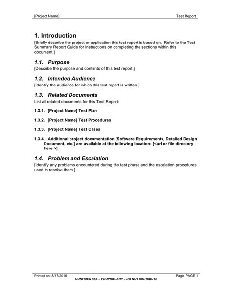 Qa Test Summary Report In Word And Pdf Formats Page 3 Of 12