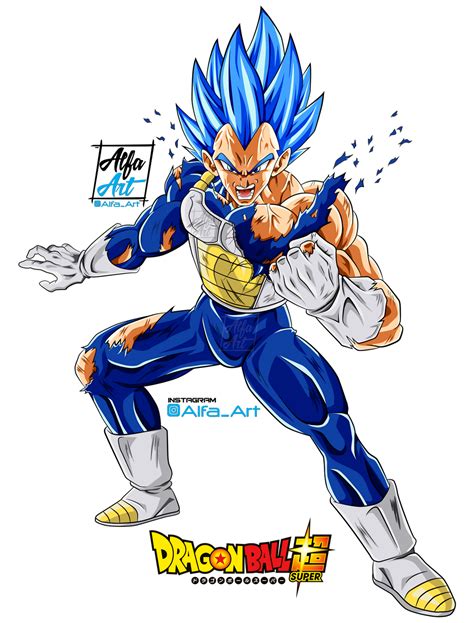 Vegeta Ssj Blue Evolution By Alfa Art On Deviantart