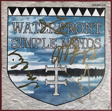 Nostalgipalatset - SIMPLE MINDS - On the waterfront SIGNED Ger-orig 7" 1983