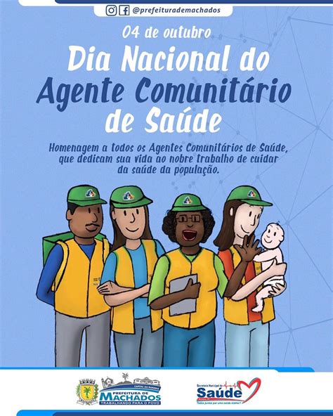 Dia Nacional Do Agente Comunit Rio De Sa De Prefeitura De Machados Pe