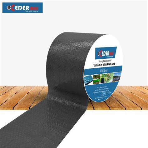 Keder Max Polyethylene HDPE HDPE Tarpaulin Repair Tape Black For