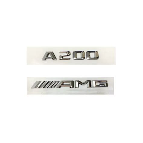 LETTRES A200 AMG chromées argent brillant Emblèmes de coffre pour