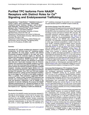 Fillable Online Brown Purified TPC Isoforms Form NAADP Receptors