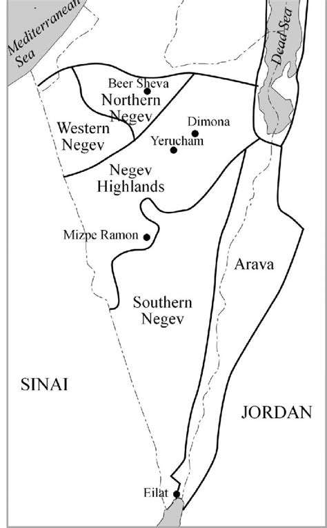 Biblical Negev Map