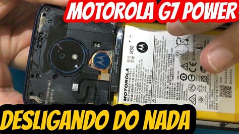 Motorola Moto G7 power desligando do nada e só liga conectado no