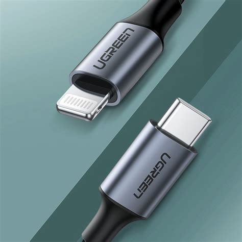 Кабел Ugreen MFI USB C към Lightning Power Delivery 3A 480 Mbps 1m